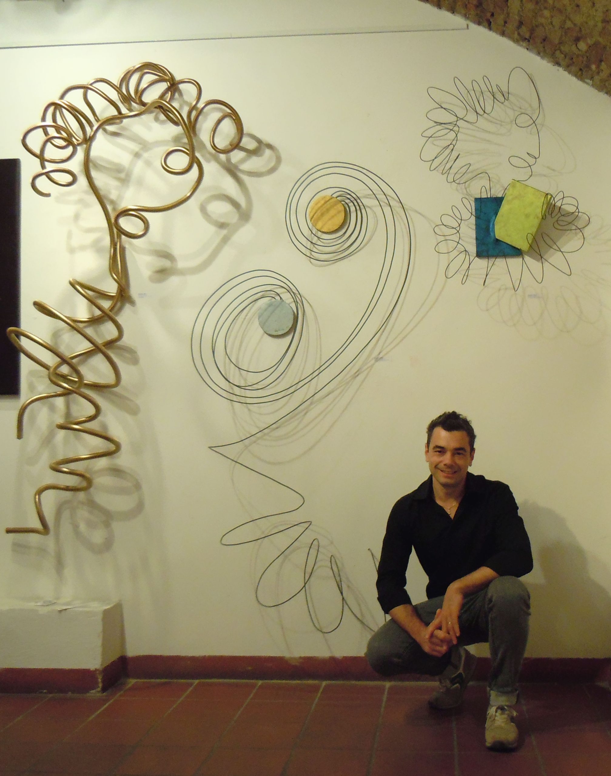 Demetrio Rizzo con le sue sculture